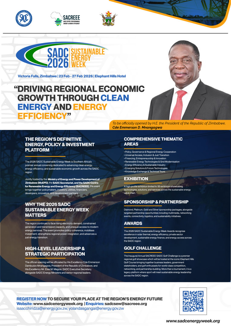 The countdown to the SADC Sustainable Energy Week begins